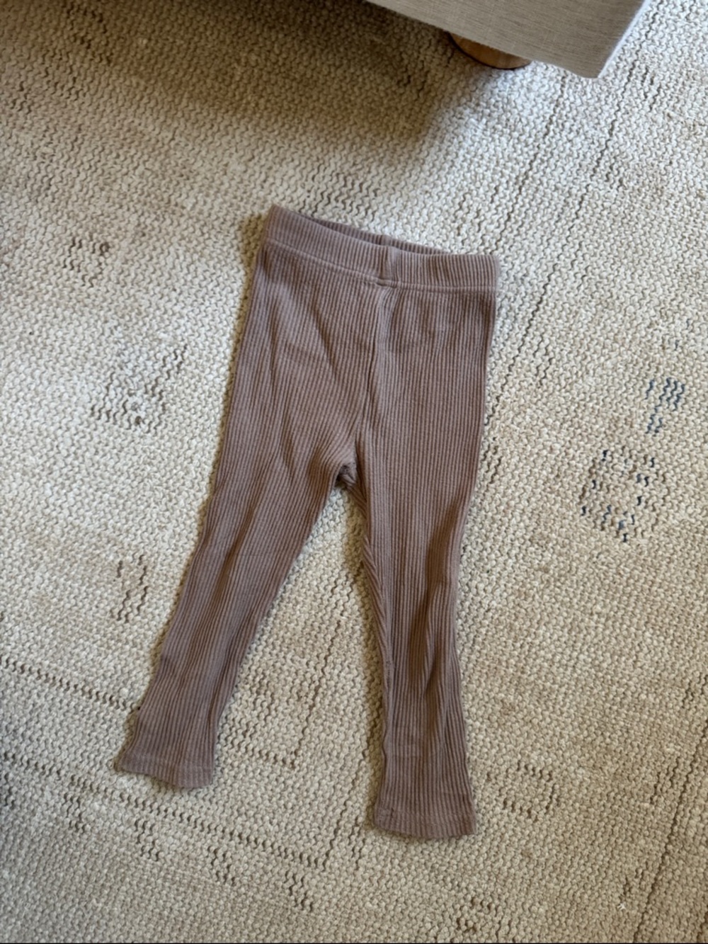 Kids Kindly Ribbed Leggings in Brown